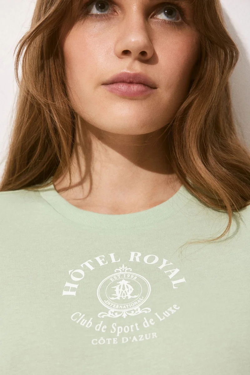 اتش اند ام تيشيرت مطبوع